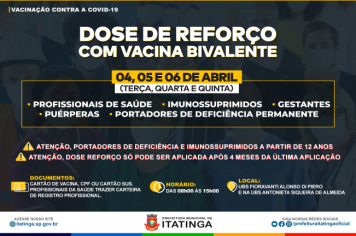 DOSE DE REFORÇO - VACINA BIVALENTE 
