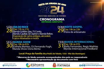 FESTA DA VIRADA DE ANO EM ITATINGA!