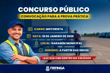 Concurso Público – Convocação para Prova Prática