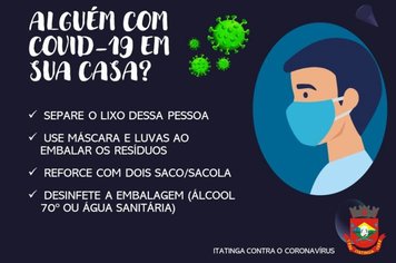 Alguém com covid-19 em sua casa? 