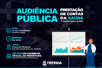 Audiência Pública da Saúde – 3º Quadrimestre de 2024
