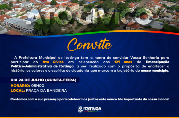 CONVITE ESPECIAL