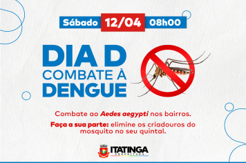 DIA D COMBATE À DENGUE! 
