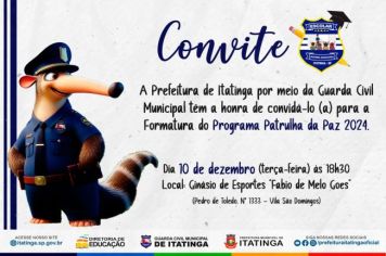 Formatura do Programa Patrulha da Paz 2024 