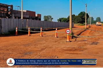 Atenção, motoristas: interdição parcial na Avenida Tita Paixão