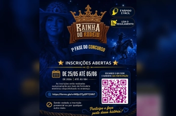 Concurso Rainha do Rodeio 2026 – Inscrições Abertas