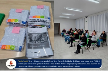 Início do Curso de Cuidador de Idosos