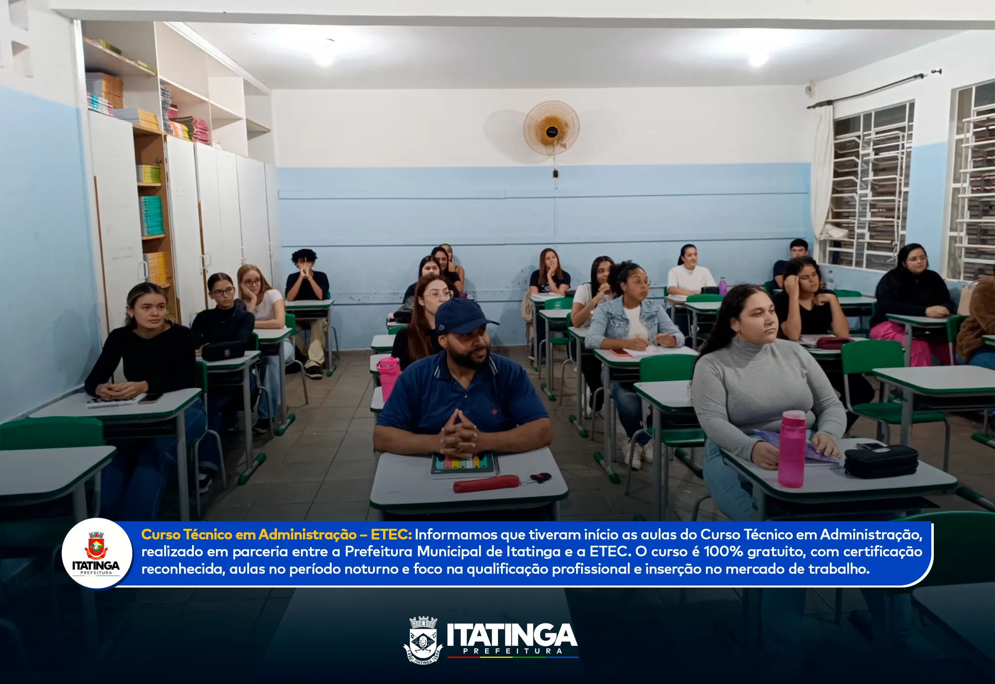 Início do Curso Técnico em Administração – ETEC Itatinga