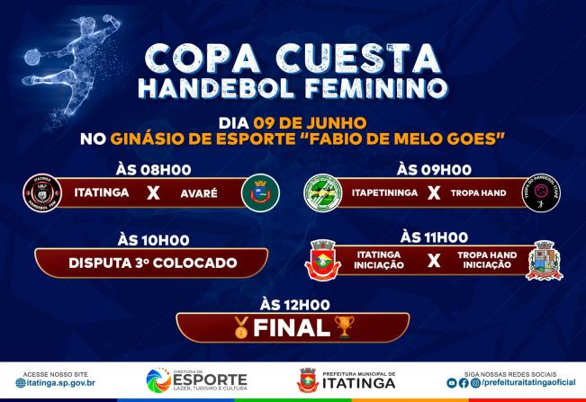 Copa Cuesta de Handebol Feminino!