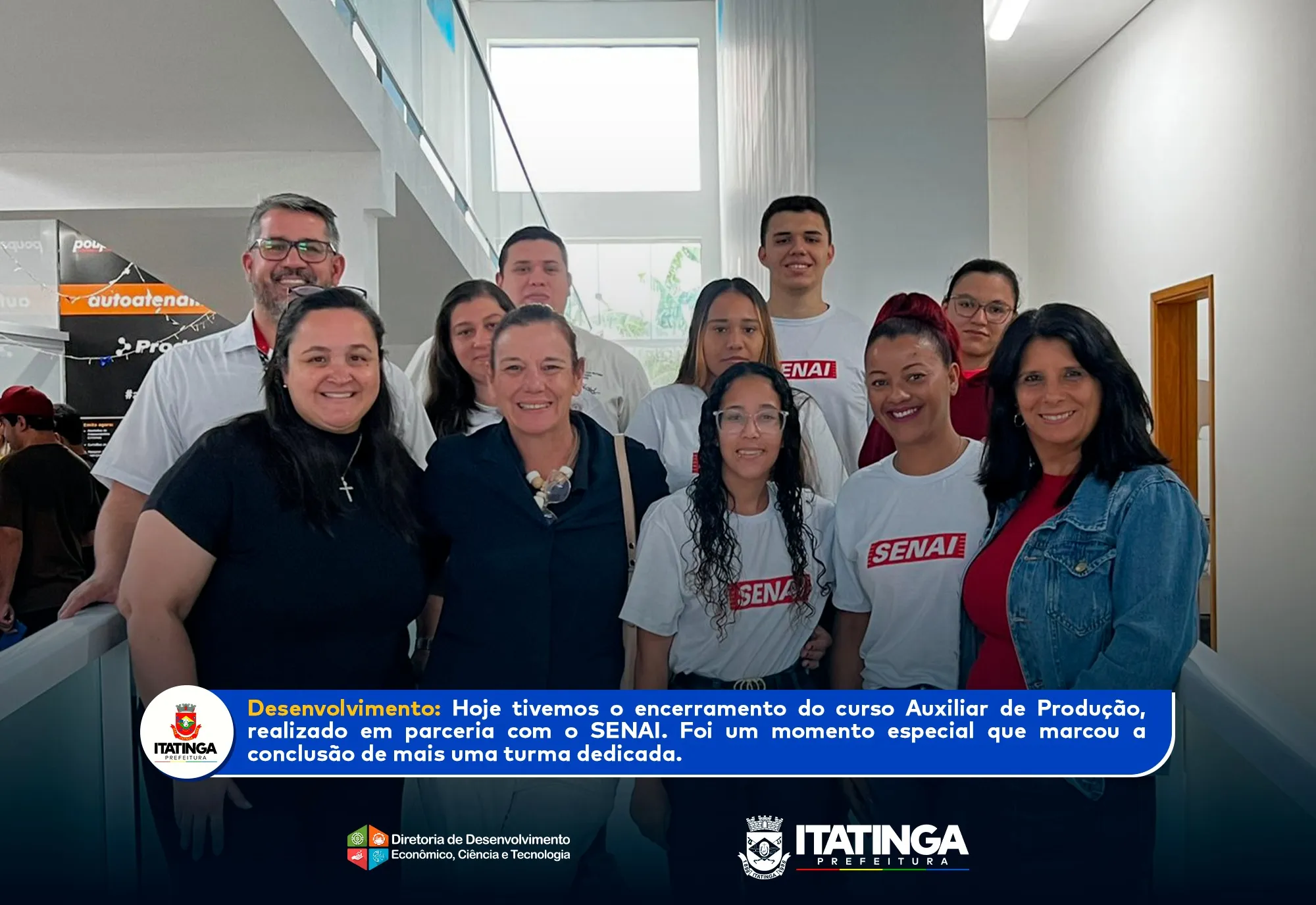 Encerramento do Curso – Auxiliar de Produção