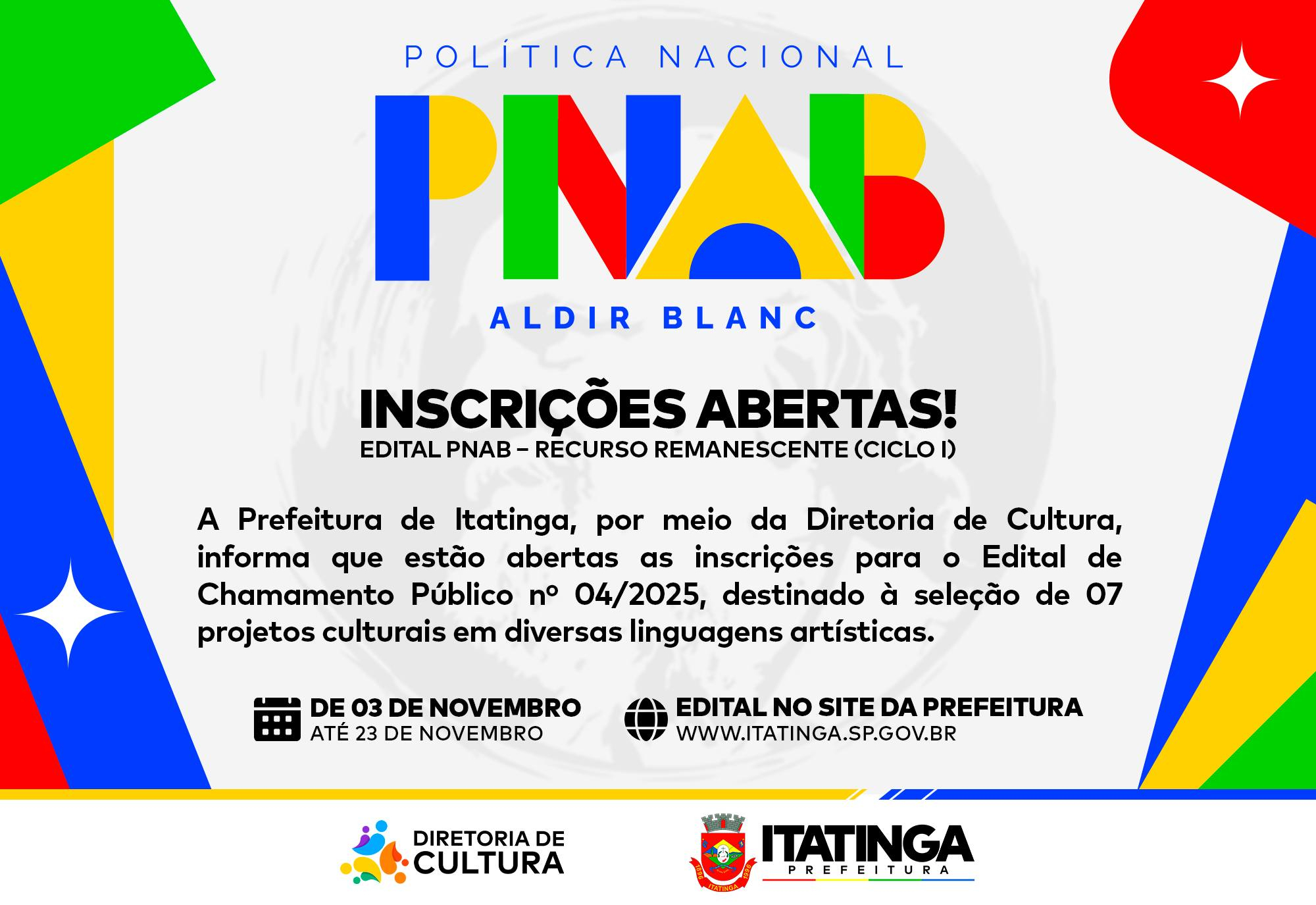 INSCRIÇÕES ABERTAS!