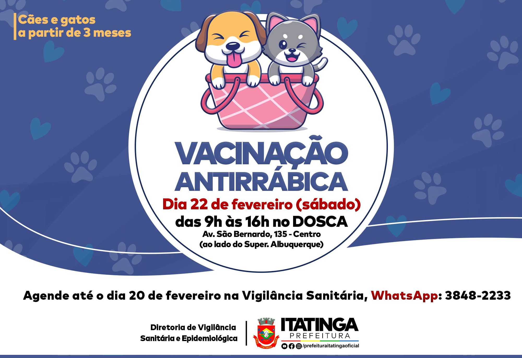 VACINAÇÃO ANTIRRÁBICA - FEVEREIRO