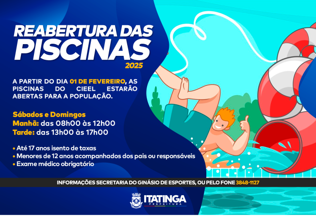 Reabertura das Piscinas do CIEEL!