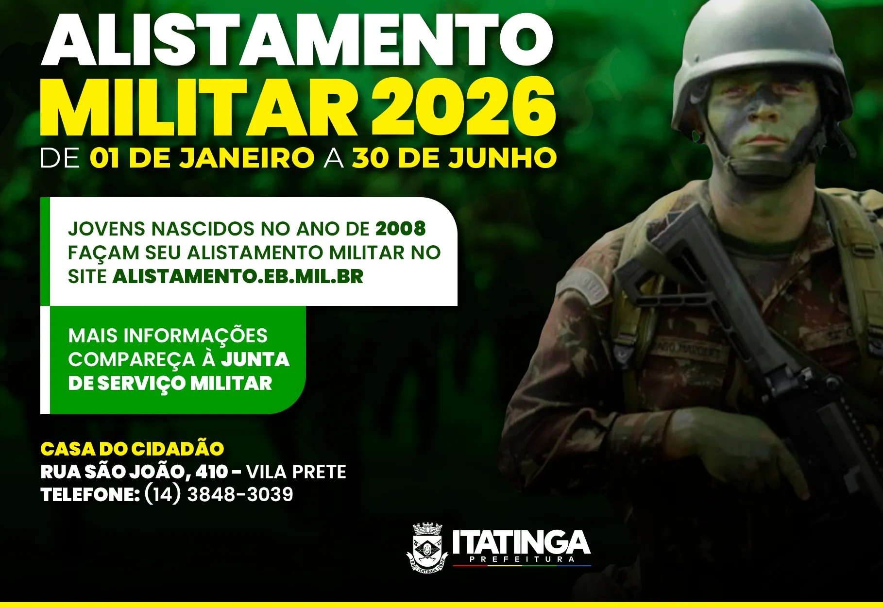 Alistamento Militar Obrigatório 2026