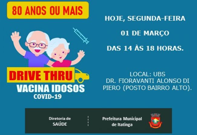 Vacinação Idosos com 80 anos ou mais.