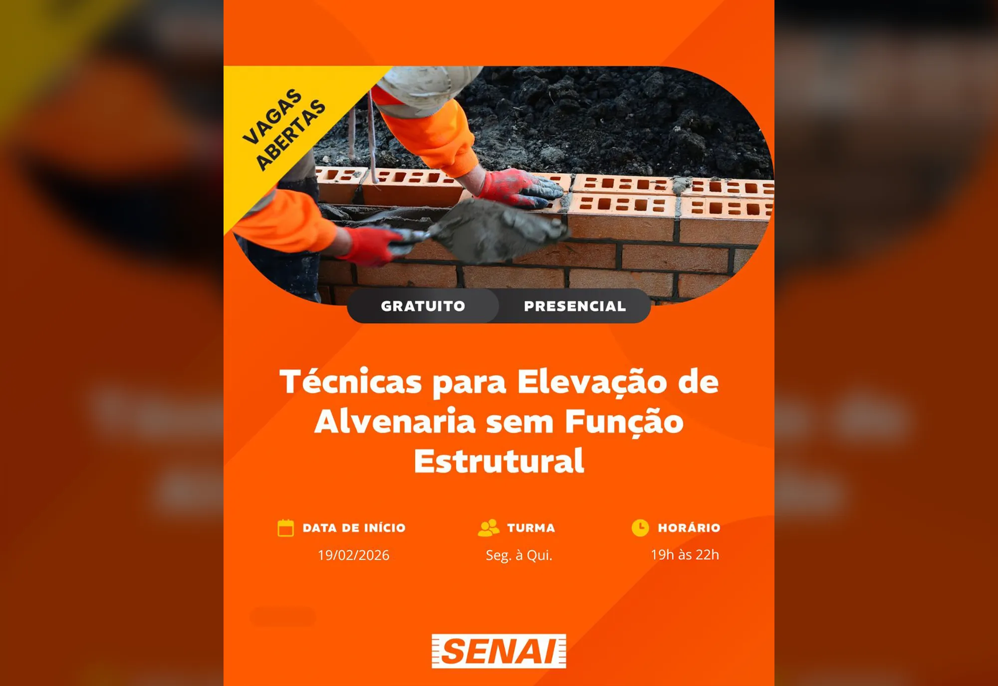 INSCRIÇÕES ABERTAS