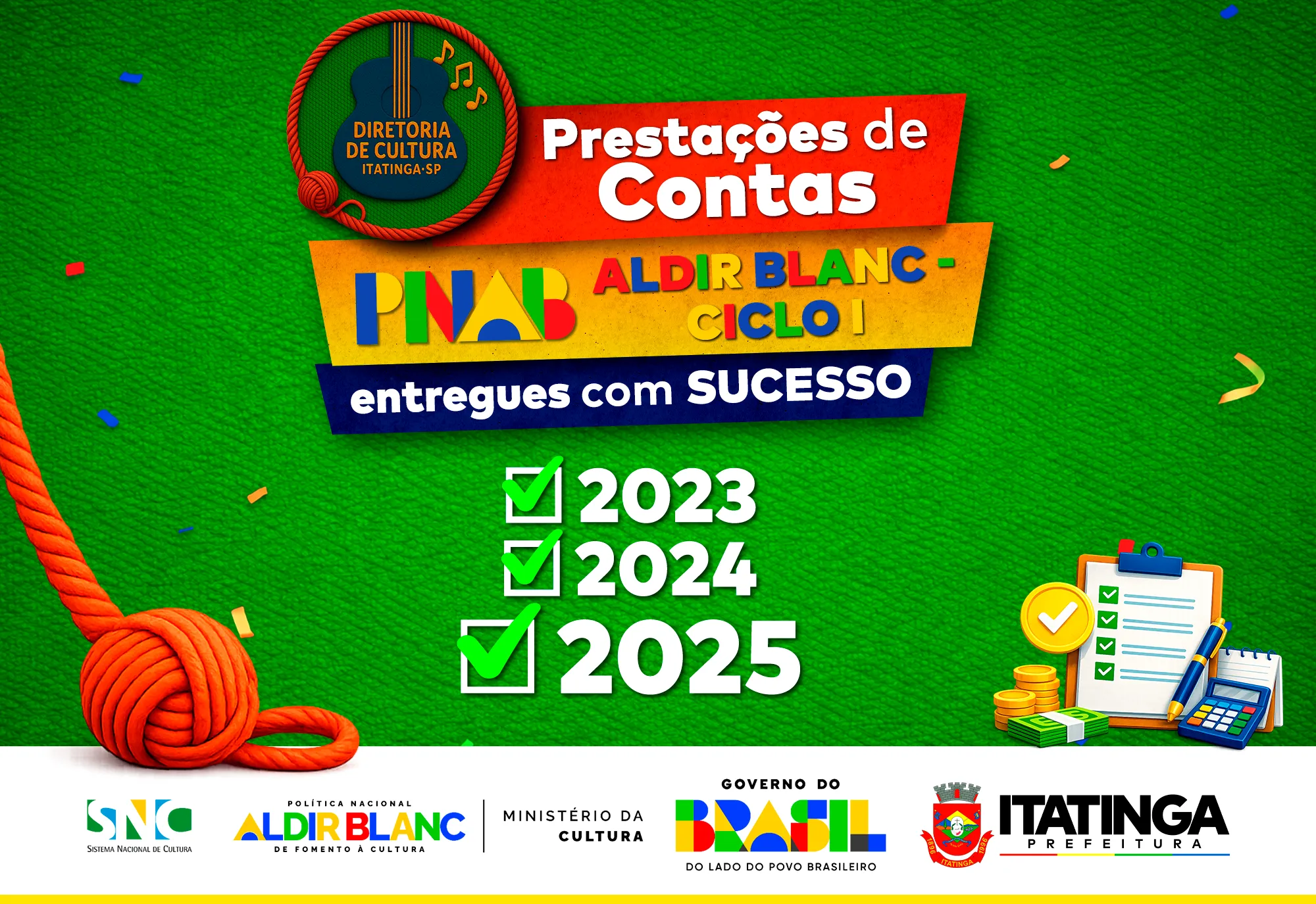 Cultura em Dia: Prefeitura regulariza prestação de contas da PNAB e garante novos recursos