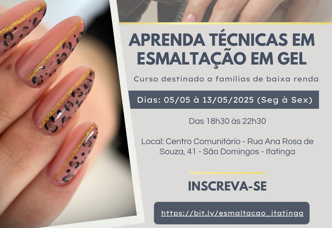 Aprenda técnicas em esmaltação em Gel