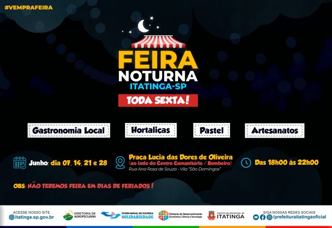 FEIRA NOTURNA!