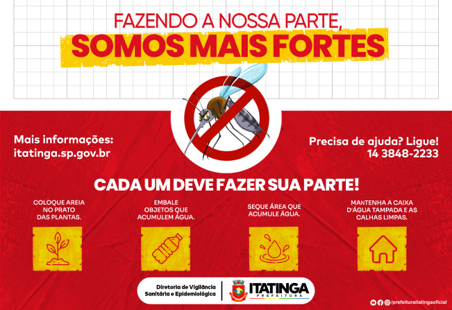 FAZENDO A NOSSA PARTE, SOMOS MAIS FORTES!